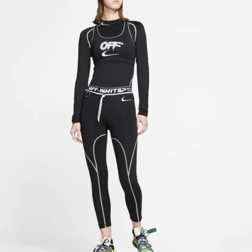 Off-White™ x NikeProWomen's Mid-Rise 7/8 Leggings Size Medium